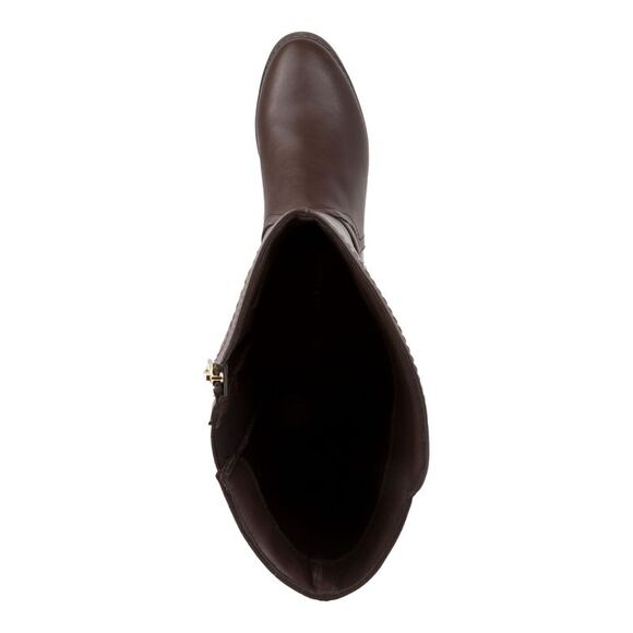 KAREN SCOTT Womens Brown Crocodile Leandraa Almond Block Heel Riding Boot 5 M - Picture 3 of 4